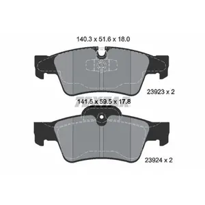 Remblokken set 2392302 Textar pas cher