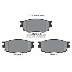 TEXTAR Plaquettes de frein X4 pour MAZDA: 6 (Ref: 2424601) pas cher