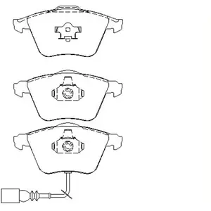 Remblokken set 2380101 Textar pas cher