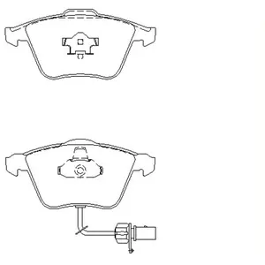 Remblokken set 2395001 Textar pas cher
