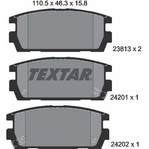 Remblokkenset schijfrem 2381301 Textar pas cher