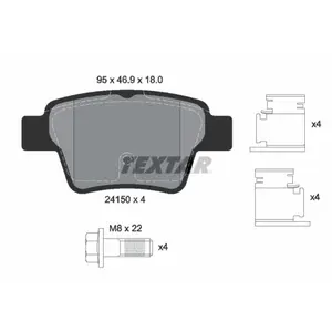 Remblokkenset schijfrem 2415001 Textar pas cher