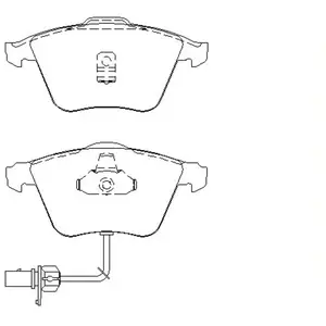 Remblokken set 2376201 Textar pas cher
