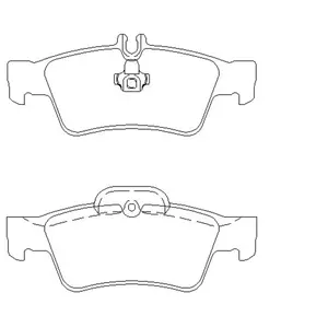 Remblokken set 2333403 Textar pas cher