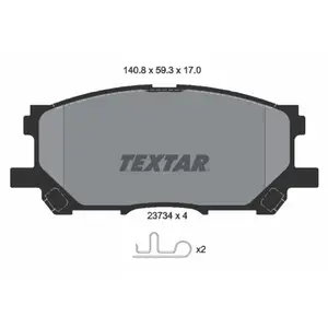 Remblokkenset schijfrem 2373401 Textar pas cher