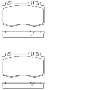 Remblokken set 2374502 Textar pas cher