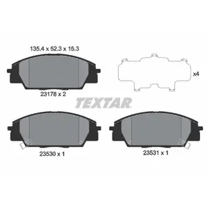 Remblokkenset schijfrem 2317801 Textar pas cher