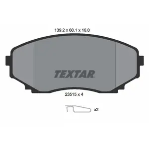 Remblokkenset schijfrem 2351501 Textar pas cher