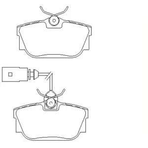 Remblokken set 2322416 Textar pas cher