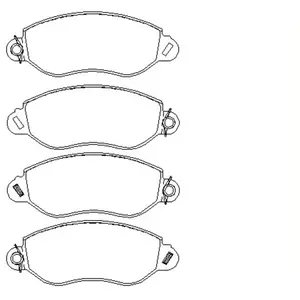 Remblokken set 2343401 Textar pas cher