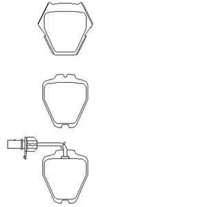 Remblokken set 2328001 Textar pas cher