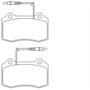 Remblokken set 2375301 Textar pas cher