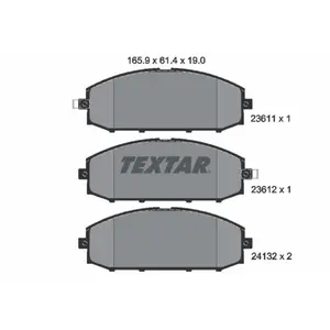 Remblokkenset schijfrem 2361101 Textar pas cher