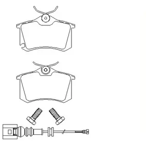 Remblokken set 2382301 Textar pas cher