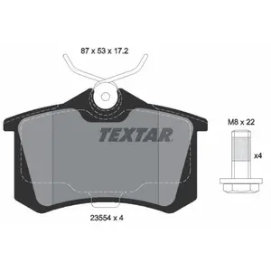 Remblokken set 2355402 Textar pas cher
