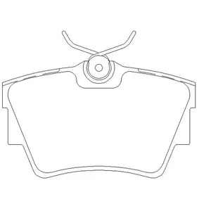 Remblokken set 2398001 Textar pas cher