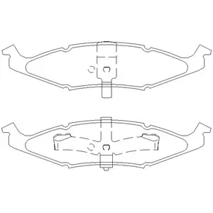 Remblokken set 2374001 Textar pas cher