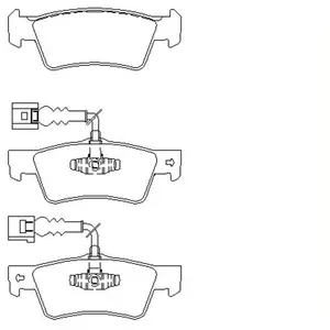 Remblokken set 2436701 Textar pas cher