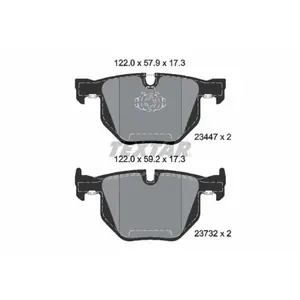 Remblokkenset schijfrem 2344704 Textar pas cher