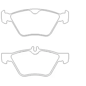 Remblokken set 2472201 Textar pas cher