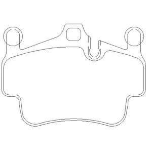 Remblokken set 2404901 Textar pas cher