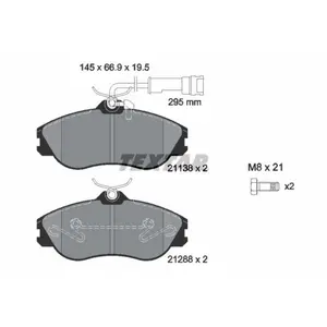 TEXTAR Plaquettes de frein X4 pour AUDI: Quattro, 100, 200, 90, Coupé, Cabriolet, 80 (Ref: 2113802)Vendu paroscaro