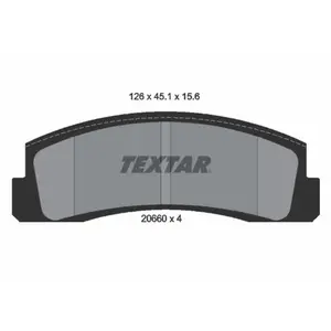 Remblokkenset schijfrem 2066001 Textar pas cher