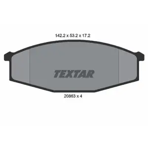 Remblokkenset schijfrem 2086301 Textar pas cher
