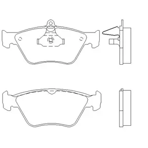 Remblokken set 2141101 Textar pas cher