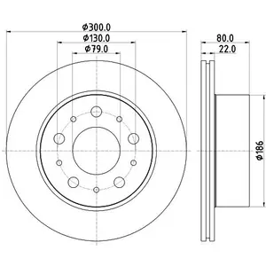 Remschijf 8DD355125291 Hella Pagid GmbH pas cher