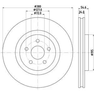 Remschijven 8DD355125131 Hella Pagid GmbH pas cher