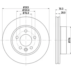 Hella Pagid GmbH Remschijf pas cher