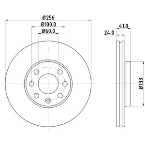 Hella Pagid GmbH Remschijf pas cher