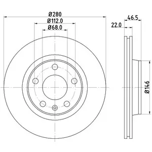 Hella Pagid GmbH Remschijf pas cher