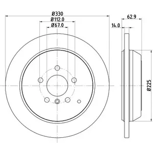 Hella Pagid GmbH Remschijf pas cher