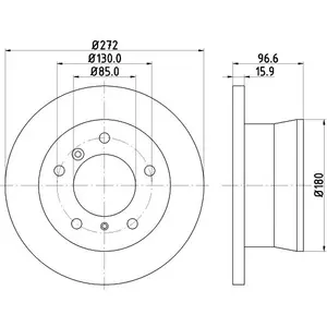 Hella Pagid GmbH Remschijf pas cher