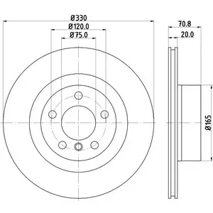 Hella Pagid GmbH Remschijf pas cher