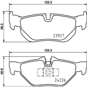 Remblokkenset schijfrem 8DB355031781 Hella Pagid GmbH pas cher