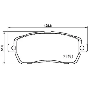 Hella Remblokkenset schijfrem pas cher