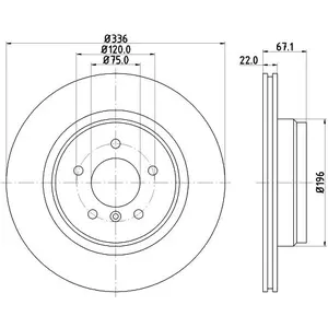 Hella Remschijf Gecoat 54379PRO pas cher