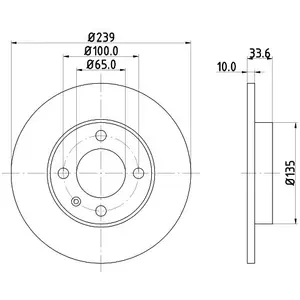 Hella Pagid GmbH Remschijf pas cher