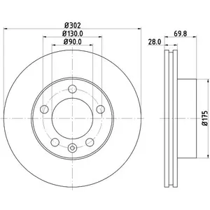Hella Remschijf 55286 pas cher