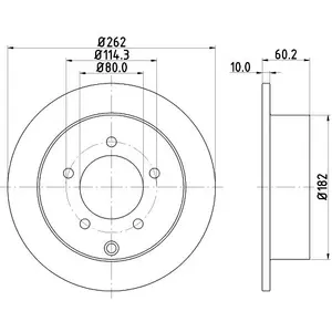 Hella Remschijf Gecoat 55274PRO pas cher