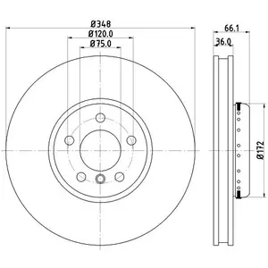 Hella Pagid GmbH Remschijf pas cher