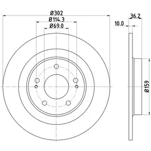 Hella Pagid GmbH Remschijf pas cher