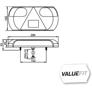 Hella - Feu arrière à led valuefit 2VP357016021 pas cher