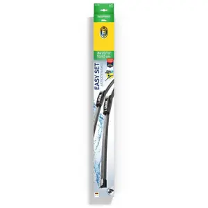 HELLA 9XW 358 164-191 Easy Set Upgrade Balai d'essuie-glace - SetUP5045 - Balai d'essuie-glace plat - pour véhicules avec direction à gauche - 500/450mm - 20/18" - avant - Quantité: 2 pas cher