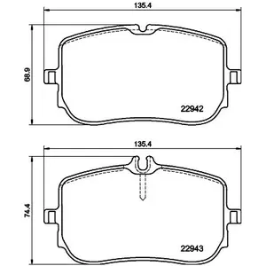 Remblokkenset schijfrem 8DB355040161 Hella Pagid GmbH pas cher
