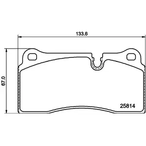 Remblokkenset Schijfrem 8db 8DB355039951 Hella Pagid GmbH pas cher
