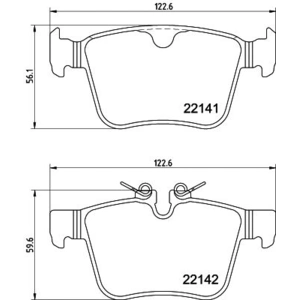 Remblokkenset schijfrem 8DB355037931 Hella Pagid GmbH pas cher